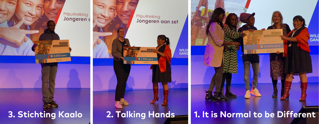 De winnaars van de prijsvraag jongeren aan zet