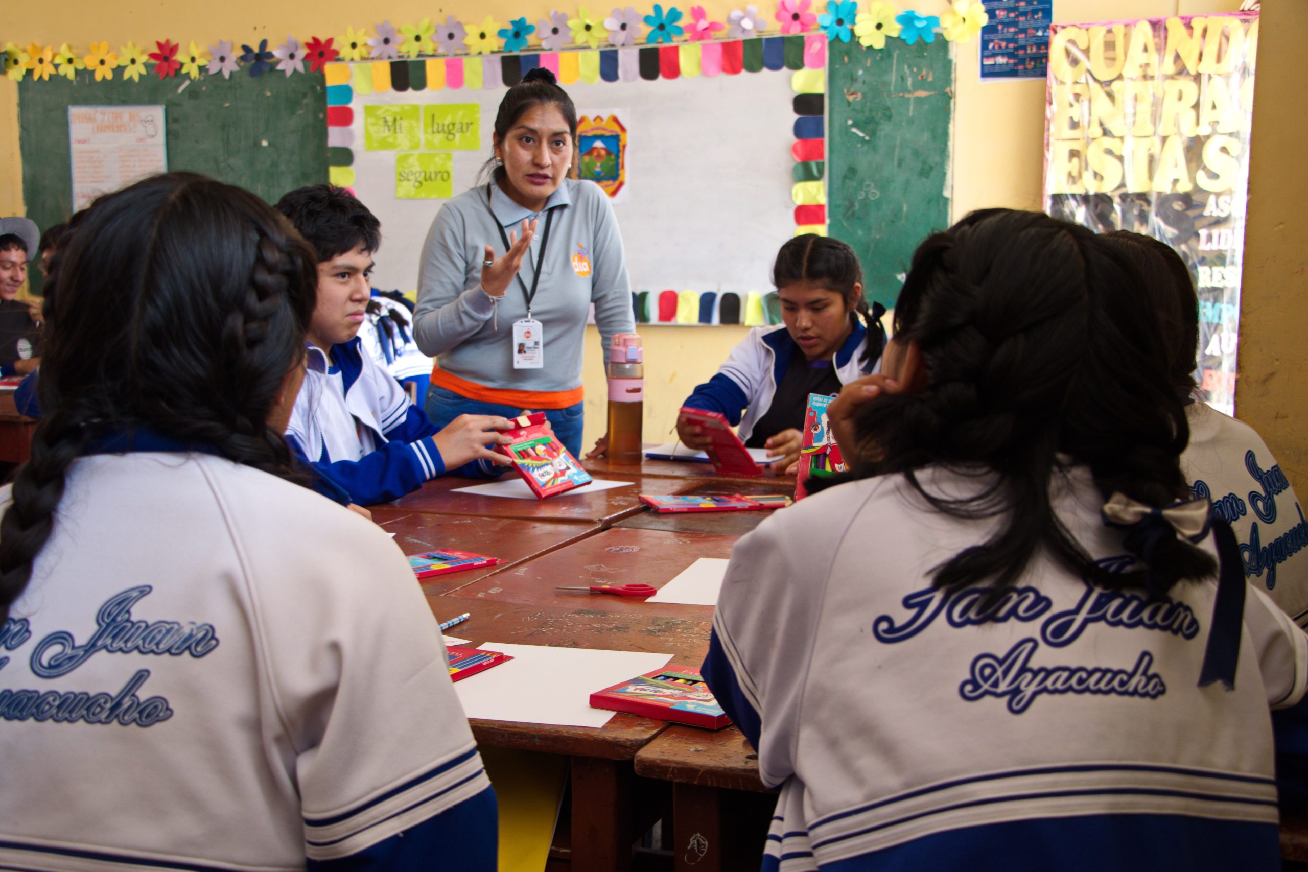 Kinderen in Peru krijgen les in seksuele voorlichting